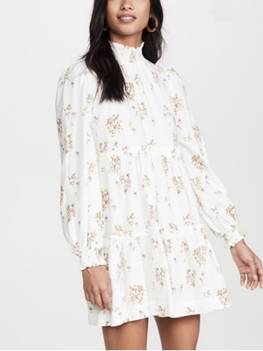 Free People Petit Fours Mini Dress in Ivory XS